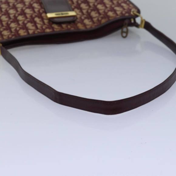 Christian Dior Trotter Canvas Shoulder Bag Red Auth bs16092 - Picture 7 of 16